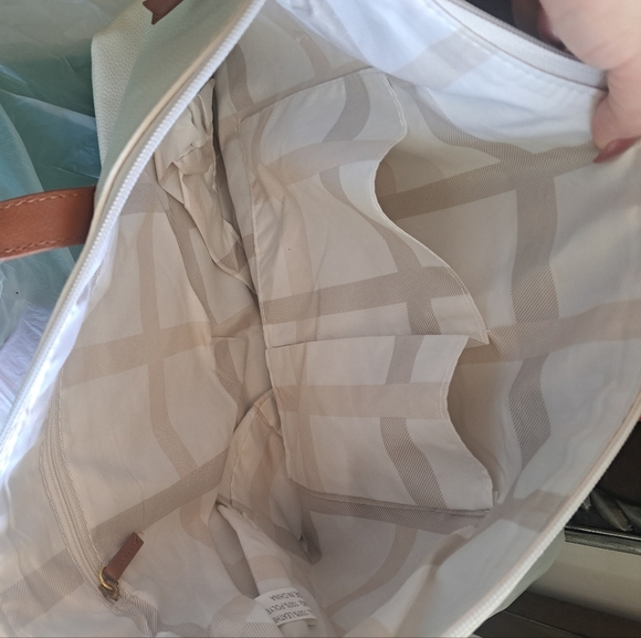 Joy Mangano NWOT White Tote bag - Picture 3 of 3